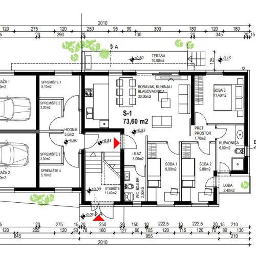 Tlocrt prizemlja sv nedelja nik