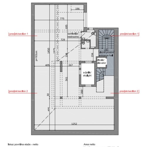 tlocrt klia potkrovlje
